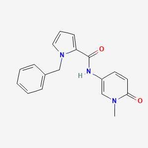 1-benzyl-N-(1-methyl-6-oxopyridin-3-yl)pyrrole-2-carboxamide