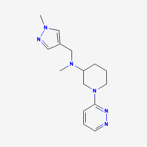 N-methyl-N-[(1-methylpyrazol-4-yl)methyl]-1-pyridazin-3-ylpiperidin-3-amine