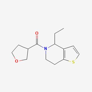 (4-ethyl-6,7-dihydro-4H-thieno[3,2-c]pyridin-5-yl)-(oxolan-3-yl)methanone