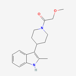 molecular formula C17H22N2O2 B7623277 2-methoxy-1-[4-(2-methyl-1H-indol-3-yl)piperidin-1-yl]ethanone 