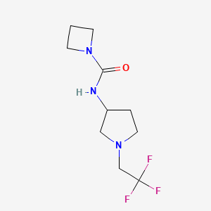 N-[1-(2,2,2-trifluoroethyl)pyrrolidin-3-yl]azetidine-1-carboxamide