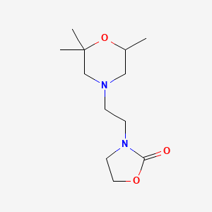 3-[2-(2,2,6-Trimethylmorpholin-4-yl)ethyl]-1,3-oxazolidin-2-one