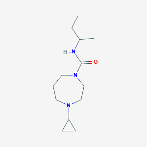 molecular formula C13H25N3O B7623352 N-butan-2-yl-4-cyclopropyl-1,4-diazepane-1-carboxamide 