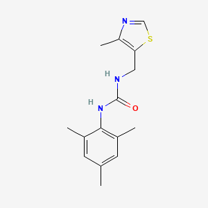 1-[(4-Methyl-1,3-thiazol-5-yl)methyl]-3-(2,4,6-trimethylphenyl)urea