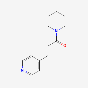 molecular formula C13H18N2O B7623367 1-Piperidin-1-yl-3-pyridin-4-ylpropan-1-one 