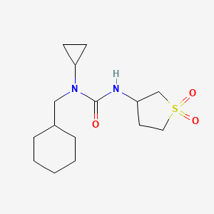 1-(Cyclohexylmethyl)-1-cyclopropyl-3-(1,1-dioxothiolan-3-yl)urea