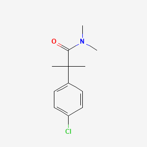 molecular formula C12H16ClNO B7623496 alpha,alpha,N,N-Tetramethyl-4-chlorobenzeneacetamide 