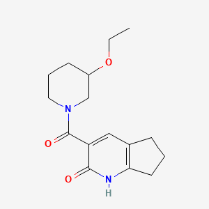 3-(3-Ethoxypiperidine-1-carbonyl)-1,5,6,7-tetrahydrocyclopenta[b]pyridin-2-one