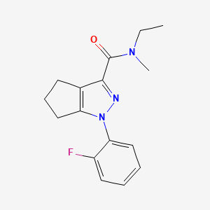 N-ethyl-1-(2-fluorophenyl)-N-methyl-5,6-dihydro-4H-cyclopenta[c]pyrazole-3-carboxamide