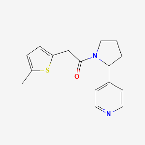 2-(5-Methylthiophen-2-yl)-1-(2-pyridin-4-ylpyrrolidin-1-yl)ethanone