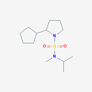 2-cyclopentyl-N-methyl-N-propan-2-ylpyrrolidine-1-sulfonamide