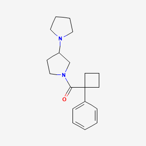 (1-Phenylcyclobutyl)-(3-pyrrolidin-1-ylpyrrolidin-1-yl)methanone