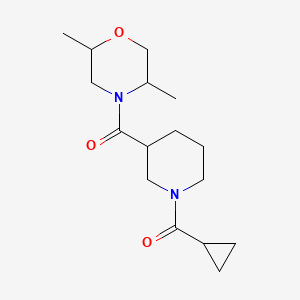 Cyclopropyl-[3-(2,5-dimethylmorpholine-4-carbonyl)piperidin-1-yl]methanone