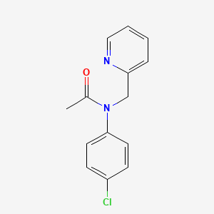 N-(4-chlorophenyl)-N-(pyridin-2-ylmethyl)acetamide