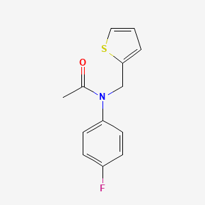 N-(4-fluorophenyl)-N-(thiophen-2-ylmethyl)acetamide