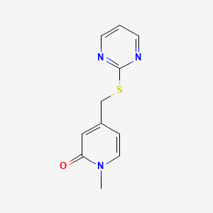 1-Methyl-4-(pyrimidin-2-ylsulfanylmethyl)pyridin-2-one