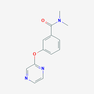 N,N-dimethyl-3-pyrazin-2-yloxybenzamide