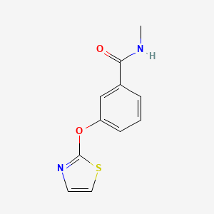 molecular formula C11H10N2O2S B7623654 N-methyl-3-(1,3-thiazol-2-yloxy)benzamide 