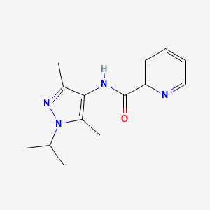 N-(3,5-dimethyl-1-propan-2-ylpyrazol-4-yl)pyridine-2-carboxamide