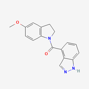 1H-indazol-4-yl-(5-methoxy-2,3-dihydroindol-1-yl)methanone