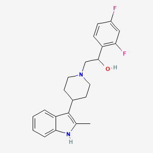 1-(2,4-difluorophenyl)-2-[4-(2-methyl-1H-indol-3-yl)piperidin-1-yl]ethanol