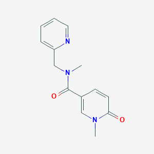 N,1-dimethyl-6-oxo-N-(pyridin-2-ylmethyl)pyridine-3-carboxamide