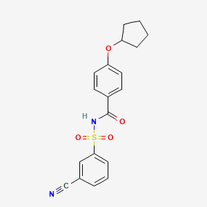 N-(3-cyanophenyl)sulfonyl-4-cyclopentyloxybenzamide