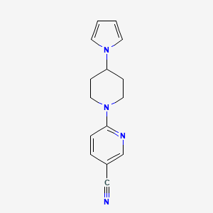 6-(4-Pyrrol-1-ylpiperidin-1-yl)pyridine-3-carbonitrile