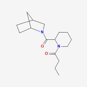 1-[2-(2-Azabicyclo[2.2.1]heptane-2-carbonyl)piperidin-1-yl]butan-1-one