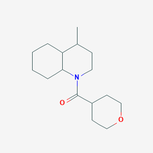 molecular formula C16H27NO2 B7623780 (4-methyl-3,4,4a,5,6,7,8,8a-octahydro-2H-quinolin-1-yl)-(oxan-4-yl)methanone 