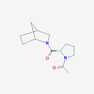 1-[(2S)-2-(2-azabicyclo[2.2.1]heptane-2-carbonyl)pyrrolidin-1-yl]ethanone