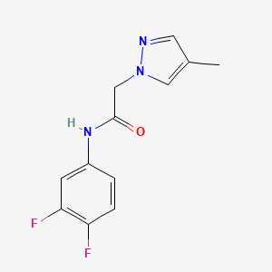 N-(3,4-difluorophenyl)-2-(4-methylpyrazol-1-yl)acetamide