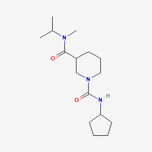 1-N-cyclopentyl-3-N-methyl-3-N-propan-2-ylpiperidine-1,3-dicarboxamide