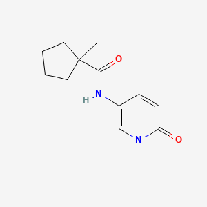 1-methyl-N-(1-methyl-6-oxopyridin-3-yl)cyclopentane-1-carboxamide