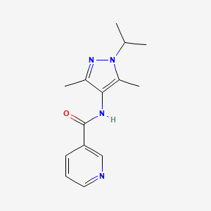 N-(3,5-dimethyl-1-propan-2-ylpyrazol-4-yl)pyridine-3-carboxamide