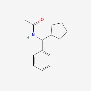 N-[Cyclopentyl(phenyl)methyl]acetamide