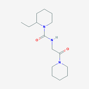 2-ethyl-N-(2-oxo-2-piperidin-1-ylethyl)piperidine-1-carboxamide