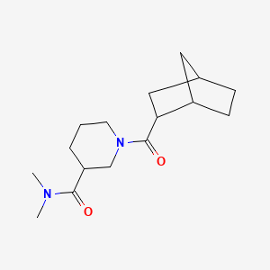 molecular formula C16H26N2O2 B7624005 1-(bicyclo[2.2.1]heptane-2-carbonyl)-N,N-dimethylpiperidine-3-carboxamide 