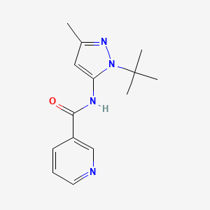 N-(2-tert-butyl-5-methylpyrazol-3-yl)pyridine-3-carboxamide