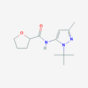 N-(2-tert-butyl-5-methylpyrazol-3-yl)oxolane-2-carboxamide