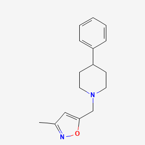 3-Methyl-5-[(4-phenylpiperidin-1-yl)methyl]-1,2-oxazole