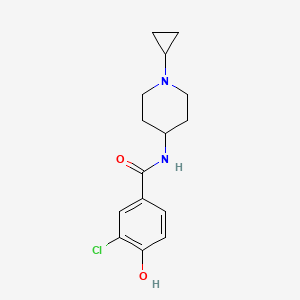 3-chloro-N-(1-cyclopropylpiperidin-4-yl)-4-hydroxybenzamide