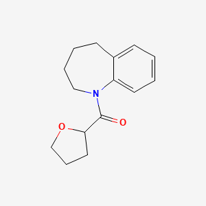 molecular formula C15H19NO2 B7624110 Oxolan-2-yl(2,3,4,5-tetrahydro-1-benzazepin-1-yl)methanone 