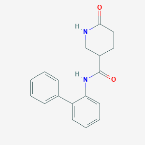 6-oxo-N-(2-phenylphenyl)piperidine-3-carboxamide