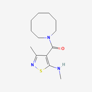 Azocan-1-yl-[3-methyl-5-(methylamino)-1,2-thiazol-4-yl]methanone