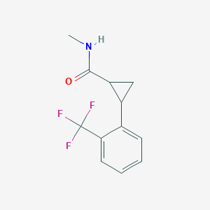 N-methyl-2-[2-(trifluoromethyl)phenyl]cyclopropane-1-carboxamide