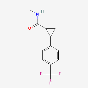 N-methyl-2-[4-(trifluoromethyl)phenyl]cyclopropane-1-carboxamide