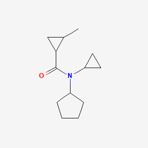 N-cyclopentyl-N-cyclopropyl-2-methylcyclopropane-1-carboxamide