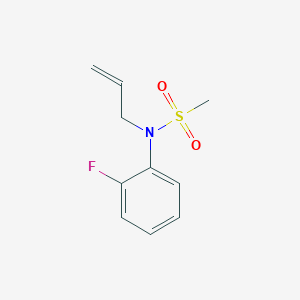 N-(2-fluorophenyl)-N-prop-2-enylmethanesulfonamide