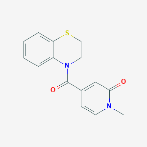 4-(2,3-Dihydro-1,4-benzothiazine-4-carbonyl)-1-methylpyridin-2-one